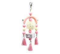 Jaula para pájaros, juguete colgante para loros, pájaros, acrílico molar, masticable, acrílico, colorido, juguete para loros, loros colgantes, papel pequeño, ruidoso