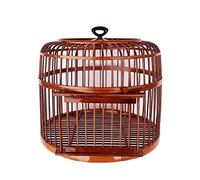 Jaula para pájaros Maciza, Hecha a Mano, Jaula para pájaros, Loros, Canarios, Adecuada para la cría de pájaros, para agapornis, pinzones, Loro, Jaula para pájaros (marrón)