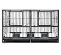 Jaula para Pájaros Pajarera Jaulas De Vuelo para Pájaros De Hierro Forjado con Bandeja Inferior, Jaula para Pájaros, Jaula para Loros, Periquitos, Agapornis Jaula Pájaros Jaula para Pájaro(Black)