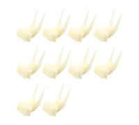 Jaula para pájaros, soporte de alimentos, brocheta de frutas y verduras, herramienta de alimentación para pájaros de varios tamaños, loros, tortolitos, 10 unidades de alimentador de tenedor de frutas