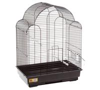Jaula Para Periquitos Flamingo Bali Negra 42x30x58 Cm Con Cajón