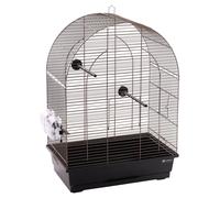 Jaula Para Periquitos Flamingo Klara 2 Taupe 45x28x62,5cm Con Perchas Y Cajón