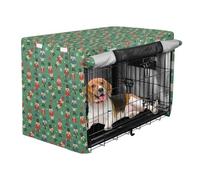 Jaula para perro, cubierta de privacidad con bloqueo UV, protección solar para exteriores, patio, jardín, Navidad, cascanueces, soldado, festividades, talla M