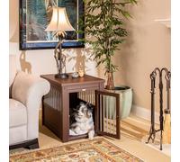 Jaula para Perros Confort Modelo Arkansas - Perrera de Interior - Fabricado con ECOFLEX - Cuatro Colores y Tres tamaños a Elegir (Marrón, M (74,9x53,6x64cm))