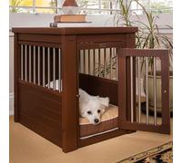 Jaula para Perros Confort Modelo Arkansas - Perrera de Interior - Fabricado con ECOFLEX - Cuatro Colores y Tres tamaños a Elegir (Marrón, S (60,5x46,2x56,4cn))