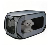 Jaula para perros de interior - Tejido Oxford 90 x 52 cm | Transportín plegable transpirable | Recinto grande para gatos para cachorros animales casa salón coche exterior