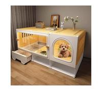 Jaula para Perros Dog Cage with Toilet Separated One Bedroom Living Room Bathroom Pet Home Small Villa