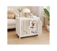 Jaula para Perros Indoor Household Dog Kennel Pet Cage Villa(Blanco,Pequeño)
