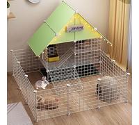 Jaula para Perros, jaulas para Conejos, Grandes para Exteriores, recintos de Bricolaje, Corral para Gatos de Interior, Alambre de Metal Desmontable, Corral para Mascotas de Animales pequeños