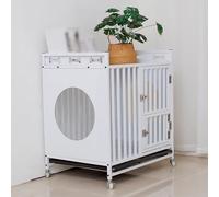 Jaula para Perros para el Hogar Muebles de Estilo Jaula para Perros Jaula Perro Mediano Grande Mueble Moderna para Interiores para Perros Pequeños y Medianos de hasta 60 kg. (Color : Wit, Size : 95x
