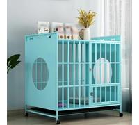 Jaula para Perros para el Hogar Muebles de Estilo Jaula para Perros Jaula Perro Mediano Grande Mueble Moderna para Interiores para Perros Pequeños y Medianos de hasta 60 kg. (Color : Blauw, Size : 9