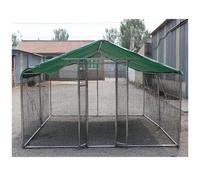Jaula para Pollos al Aire Libre, gallinero de Metal con Cubierta Impermeable y Resistente al Sol, Jaula de Acero galvanizado Resistente para Animales pequeños