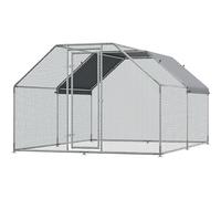 Jaula para Pollos al Aire Libre, Jaula Multifuncional Grande para Aves de Corral, Jaula de Metal para Pollos con Lona, Adecuada para Granja, hogar