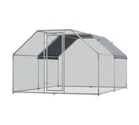 Jaula para Pollos, Gallinero Grande con Cubierta Impermeable, Jaula De Metal para Pollos, Diseño De Puerta con Cerradura para Conejos Y Pollos(400 * 300 * 195cm)