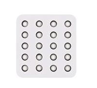 Jaula para Reinas de Silicona | Molde de 20 Celdas para Cera Estampada Antiadherente - Herramientas de Estabilización Manual Resistente al Calor para Apicultores Aficionados e Iniciación