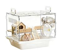 Jaula para roedores | jaula translúcida adecuada para cualquier animal | Recinto para animales pequeños con hábitat, para hámsters, jerbos, erizos, chinchillas, conejos, hurones