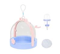 Jaula pequeña para hámsters | Transportín para chinchilla y animales pequeños - Transportín portátil con botella de agua para ratón, jerbo, hurón, chispas, ideal para viajes, vacaciones, camping