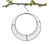 Jaula Porta Materiales para Nidos de Pájaros Marco Lunar en Forma de Corona