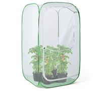 Jaula Protectora de Malla para Plantas, 122 cm, para Exterior, Cubierta contra plagas y pájaros, para Frutas, Verduras, Flores y Hierbas, desplegable, 71 x 71 x 122 cm