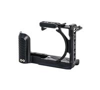Jaula Rabbit para cámara, Compatible con Canon, Marco Protector V1 | Kit de jaula de liberación rápida, aluminio 6061, titanio anodizado, 126.5*50*90mm, 124.63g(Black)