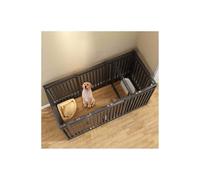 Jaula resistente para perros, corralito plegable para cachorros, recinto para mascotas, corral de ejercicio de hierro para interiores y exteriores