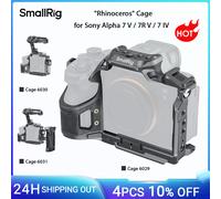Jaula SmallRig A7 V / A7R V "Rinoceronte" para Sony Alpha 7 V / 7R V / 7 IV, w 1/4"-20 Zapata fría roscada para monitores de manijas 6029 Cage Kit 6030
