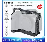 Jaula SmallRig A7R V con ranura AirTag para Sony Alpha 7R V / 7 IV / 7S III / 1/7R IV Placa de liberación rápida integrada para Arca 5583 5583