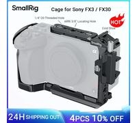 Jaula SmallRig para cámara Sony FX30/FX3, Kit de aparejo con abrazadera de Cable, zapata fría, accesorios de riel NATO para luz de micrófono 4183 MD4019