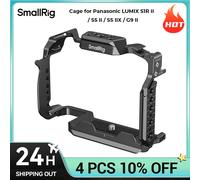 Jaula SmallRig para Panasonic LUMIX S1R II / S5 II / S5 IIX / G9 II con rieles NATO de liberación rápida, placa inferior Arca-Swiss 4902 Cage