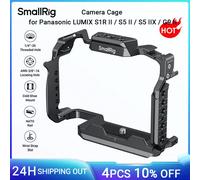 Jaula SmallRig S1R II para Panasonic LUMIX S1R II / S5 II / S5 IIX / G9 II w HawkLock de liberación rápida con placa inferior Arca-Swiss 4902 4902