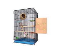 Jaula sólida para pájaros, jaula grande para periquitos, pinzones y pájaros de gran tamaño, jaula de viaje para mascotas, hogar de 60 cm con escalera, juguetes colgantes para tortolitos, pinzones,