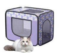 Jaula suave para perros - Perrera portátil para mascotas | Caja secadora portátil colorida impresa, jaula suave transpirable para gatos pequeños y medianos