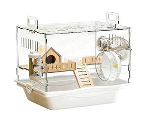Jaula Transparente Para Hámster - Recinto Transparente Para Hábitat De Mascotas Pequeñas | Tanque Acrílico Ventilado De 2750 G, Espacioso Alojamiento Ṕara Mascotas Ďe Varios Niveles, Jaula P̀ara Anima