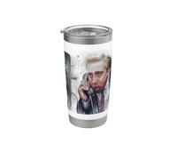 Jaula Vampiro Sooner Meme Art Vaso térmico de acero inoxidable de doble pared