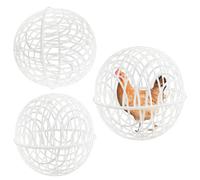 Jaulas de bola de pollo - Jaulas de globo de aves de corral, 3 piezas jaula de bola 'orbe de pollo móvil, jaula de pollos de seguridad para mascotas, bolas en forma de marcha en movimiento | C