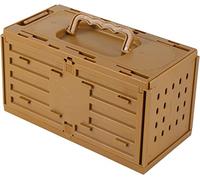 Jaulas de pájaros rectangulares sólidas y portátiles, productos para mascotas, jaula para pájaros, loros, caja de cría de pájaros, caja para pájaros (marrón, 1 unidad)