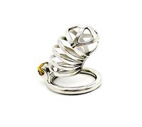 Jaulas De Pene, Anillo De Pene De Acero Inoxidable Hipoalergénico Anillo De Pene Virginity Lock Sex Toy,45mm