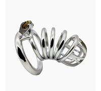 Jaulas De Pene, Cinturón De Castidad De Jaula De Pene Para Hombres Prisión De Pene De Castidad Hecha De Metal Dispositivo De Castidad Anticaída,50mm