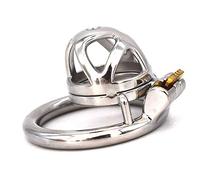 Jaulas De Pene, Diseño Ergonómico Dispositivo De Castidad Fácil De Usar Cinturón De Castidad De Bloqueo De Virginidad Masculino,40mm