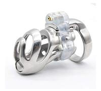 Jaulas De Pene, Dispositivo De Castidad Masculina Anillo De Pene De Jaula De Gallo De Acero Inoxidable Hipoalergénico, Cinturón De Castidad Con Bloqueo De Virginidad,38mm