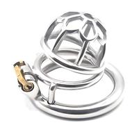 Jaulas De Pene, Dispositivo De Castidad Masculina De Acero Inoxidable Jaula De Bloqueo De Virginidad Masculina,40mm