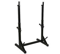 Jaulas de sentadilla, Velas de culturismo, Rack en cuclillas repostar mancuernas ajustables de 12 niveles, repostar barra de culturismo, bastidor, carga máxima: 200 kg (Negro)