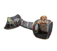 Jaulas Exteriores para Gatos | Parque Interior De Malla para Mascotas - Tienda De Juego Interior Y Exterior con Tunel para Gatitos Cachorros Y Pequenos Animales