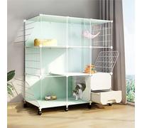 Jaulas for gatos de interior con caja de arena, jaula for gatitos, parque infantil for gatos, jaula desmontable for animales pequeños, casa for gatos con puertas, jaulas for animales for 1-3 gatos, co