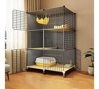 Jaulas for Gatos de Interior con Ruedas, recinto for fácil Montar, Ideal for 1(75 * 39 * 114cm)