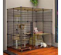 Jaulas for Gatos de Interior Grande, Jaula for, Parque for Mascotas, for Perros, Gato for, recinto Metal, Red for Ejercicios, Valla for Patio, pequeña con Puerta(111 * 75 * 109cmd)