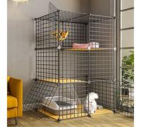 Jaulas Grandes para Gatos En Interiores - Jaula para Gatos, Perrera, Recintos para Gatos, Jaula para Hurones, Parque Infantil para Gatos, Cerca para Gatos, Jaula para Gatos con Caja De Arena, Lugar