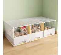 Jaulas para animales pequeños, jaula de hámster, villa de lujo, fácil de limpiar, caja especial de cría de paisajismo para ardillas de oso dorado
