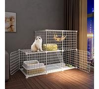 Jaulas para gatitos, nidos de gato, jaulas de hurón, recintos de diseño para animales pequeños de interior, adecuadas para animales pequeños (111 x 39 x 73 cm)