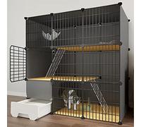 Jaulas para Gatos En Interiores, Jaulas para Gatos, Recintos para Gatos En Interiores con Plataformas, Perreras De Bricolaje, Jaula para Parques para Mascotas, Lugar Grande para Hacer Ejercicio, Ide